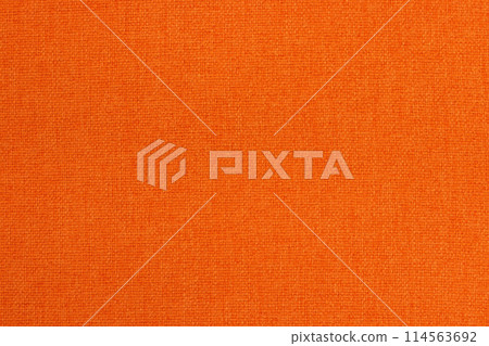 Orange cotton fabric texture background, seamless pattern of natural textile. Orange cotton fabric texture background, seamless pattern of natural textile. 114563692