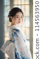 A woman in a yukata 114563950