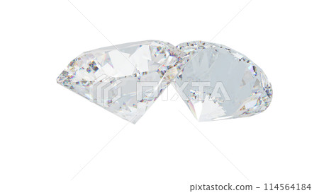 金剛石背景白色CG 114564184