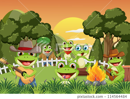 Frogs' Musical Campfire Gathering Frogs' Musical Campfire Gathering 114564484
