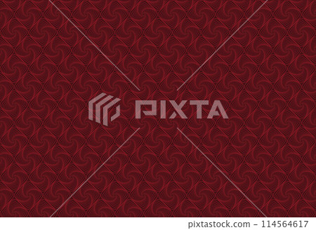 Illustration pattern, Abstract Geometric Style. Repeating of abstract red line in square on deep red background. Illustration pattern, Abstract Geometric Style. Repeating of abstract red line in square on deep red background. 114564617