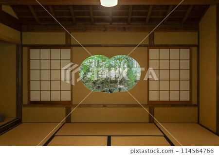 京都地藏院（竹寺）茶室設有伊目窗 114564766