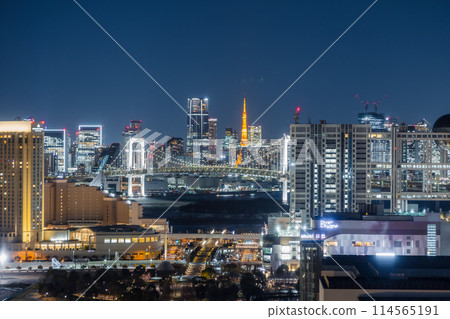 從電信中心大樓看到的彩虹橋和摩天大樓 從電信中心大樓看到的彩虹橋和摩天大樓 114565191