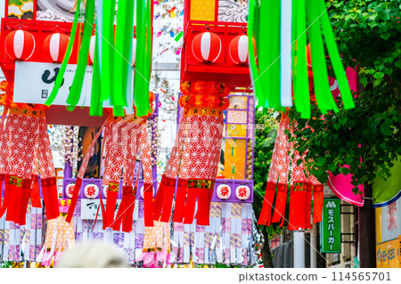 [Kanagawa Prefecture] The gorgeously decorated Shonan Hiratsuka Tanabata Festival 114565701
