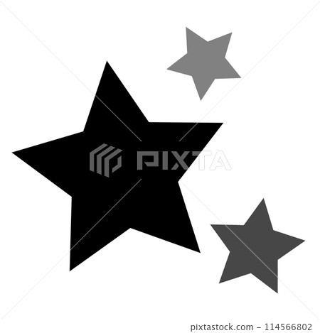 Simple star illustration material Simple star illustration material 114566802