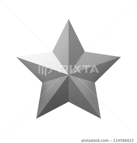 Three-dimensional star illustration material 114566822