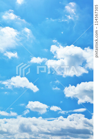 Summer blue sky and clouds 114567305