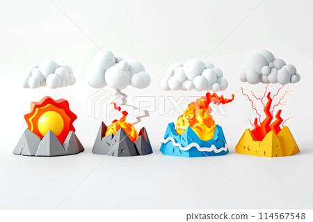 Natural Disaster Icons-1 114567548