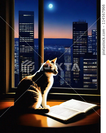 夜晚和貓 114567966