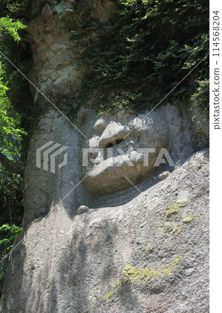 Kumano rock carved Buddha "Acala Statue" Kumano rock carved Buddha "Acala Statue" 114568204