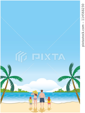 夏季家庭游泳插畫 夏季家庭游泳插畫 114568230