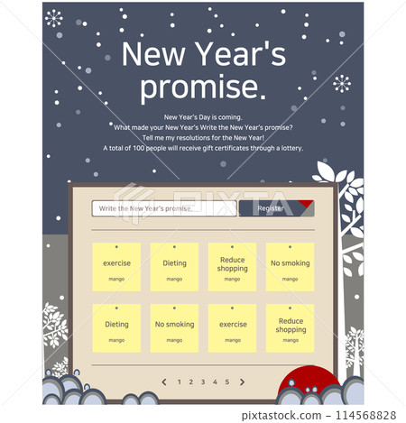 Vector illustration of event popup for greeting card. 114568828
