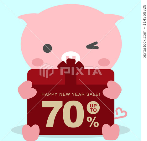 Vector illustration of new year icons for new year event 114568829
