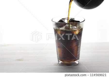 Iced coffee (white background) Iced coffee (white background) 114569021