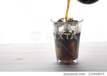 冰咖啡(白色背景) 冰咖啡(白色背景) 114569077