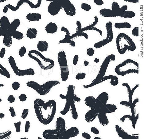 Crayon doodle background vector graphics 114569182