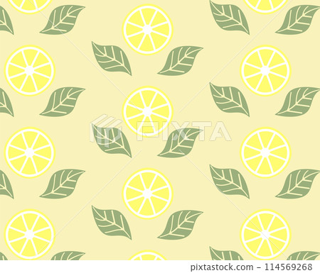 Summer vector lemon lime fruit seamless pattern. Summer vector lemon lime fruit seamless pattern. 114569268