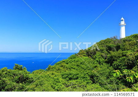 [Wakayama Prefecture] Kii Hinomisaki Lighthouse on a clear day 114569571