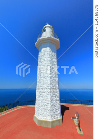[和歌山縣]紀伊日禦岬燈塔的晴空 114569579