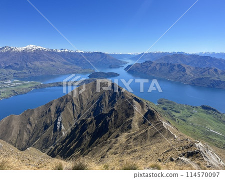 Roy's Peak Track, Wanaka, South Island, New Zealand Roy's Peak Track, Wanaka, South Island, New Zealand 114570097