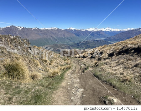 Roy's Peak Track, Wanaka, South Island, New Zealand Roy's Peak Track, Wanaka, South Island, New Zealand 114570112