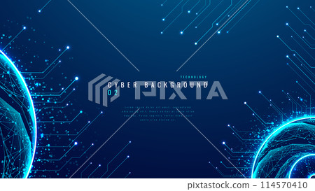 Abstract digital AI chat light blue background. Chatbot concept.  114570410