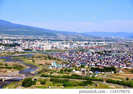 View of the Ueda Station area (Ueda City, Nagano Prefecture) [May 2024] 114570670