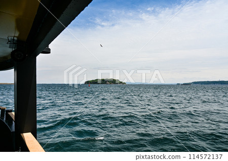 Sarushima, an uninhabited island in Tokyo Bay 114572137