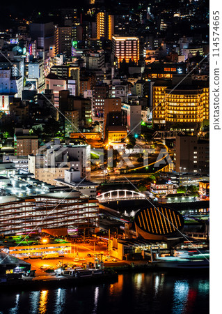 Night view of Nagasaki city from Mount Inasa Observatory [Nagasaki City] 114574665
