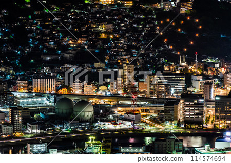 Night view of Nagasaki city from Mount Inasa Observatory [Nagasaki City] 114574694