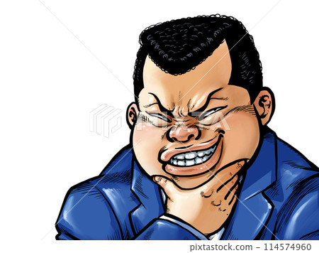 Grinning fat man Grinning fat man 114574960