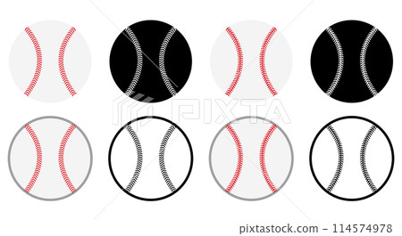 Baseball ball icon 114574978