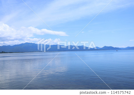 豬苗代湖在夏天和萬代 114575742