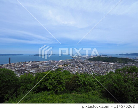 青野山山頂展望台的風景【香川縣綾田郡宇多津町】 青野山山頂展望台的風景【香川縣綾田郡宇多津町】 114576268