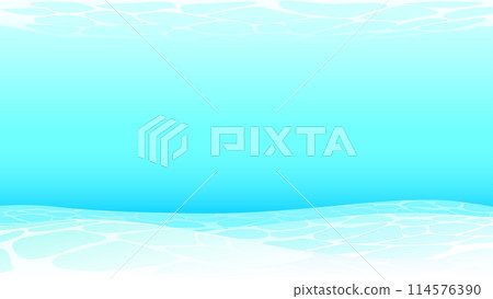 A tropical seabed illustration with dazzling ripples and white sand A tropical seabed illustration with dazzling ripples and white sand 114576390