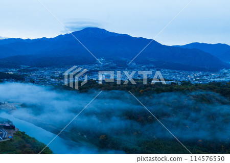 Early morning view from Naegi Castle 114576550