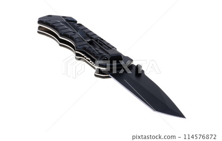 folding knife isolated folding knife isolated 114576872