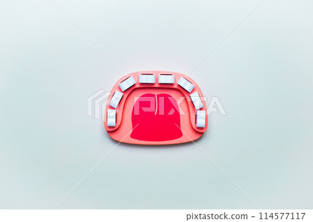 Children's toys dentist profession , teeth and dental treatment tools  114577117