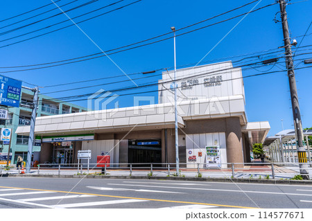 日本橫濱城市景觀，俯瞰橫濱市營地鐵泰特站等。 114577671