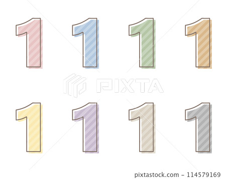 Number set 1 with misregistration Number set 1 with misregistration 114579169