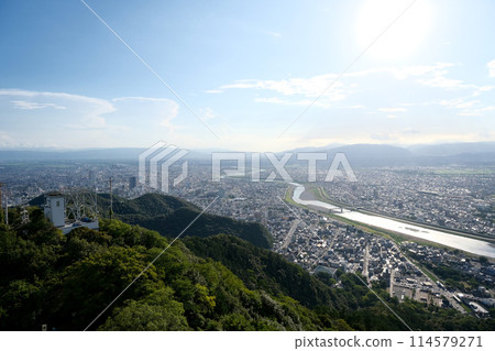 Gifu City, Gifu Prefecture_Southwest side view from Gifu Castle 1_August 2023 114579271