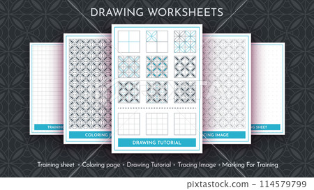 How to Draw a Pattern. Step by Step Drawing Tutorial. Draw Guide Worksheet. Simple Instruction for Kids and Adults How to Draw a Pattern. Step by Step Drawing Tutorial. Draw Guide Worksheet. Simple Instruction for Kids and Adults 114579799