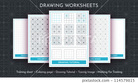 How to Draw a Pattern. Step by Step Drawing Tutorial. Draw Guide Worksheet. Simple Instruction for Kids and Adults How to Draw a Pattern. Step by Step Drawing Tutorial. Draw Guide Worksheet. Simple Instruction for Kids and Adults 114579815