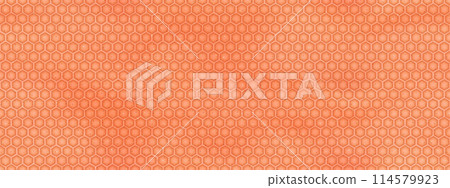 Delicious seamless waffle texture of an ice cream cone with a honeycomb pattern 114579923