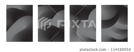 set of abstract dark posters. Vector illustration set of abstract dark posters. Vector illustration 114580058