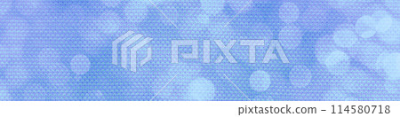 Blue panorama bokeh background for Banner, Poster, ad, celebration, and various design works 114580718