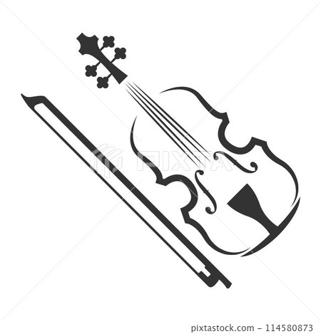 Violin logo icon design 114580873