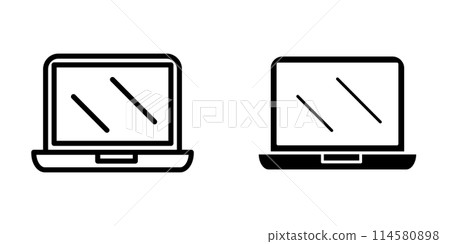 Illustration Vector Graphic of Laptop icon template 114580898