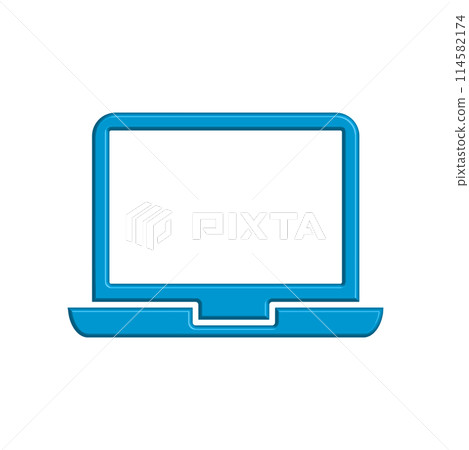 Illustration Vector Graphic of Laptop icon template 114582174