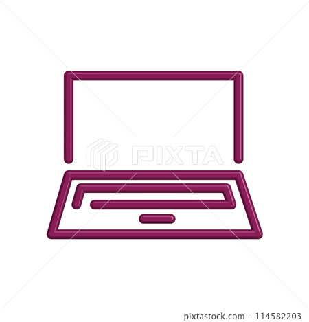 Illustration Vector Graphic of Laptop icon template 114582203